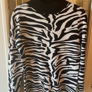NWT, Fashion Nova Zebra for You Sweater